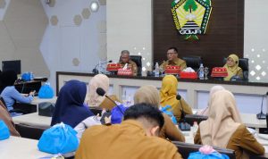 Dinas Komunikasi Informatika Statistik dan Persandian (Diskominfo-SP) Kabupaten Gowa melakukan Monitoring dan Evaluasi (Monev) bagi Pejabat Pengelola Informasi dan Dokumentasi (PPID) Tahun 2025.