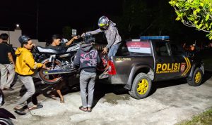 Balap Liar Dibubarkan Polisi Balapan