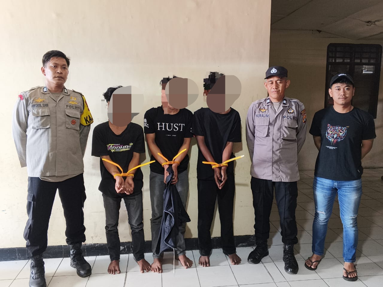 Tiga Pemuda Pelaku Penganiayaan