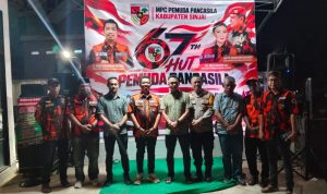syukuran Hari Ulang Tahun (HUT) ke-67 Pemuda Pancasila yang berlangsung sederhana dan penuh keakraban di Sekretariat MPC Pemuda Pancasila Sinjai